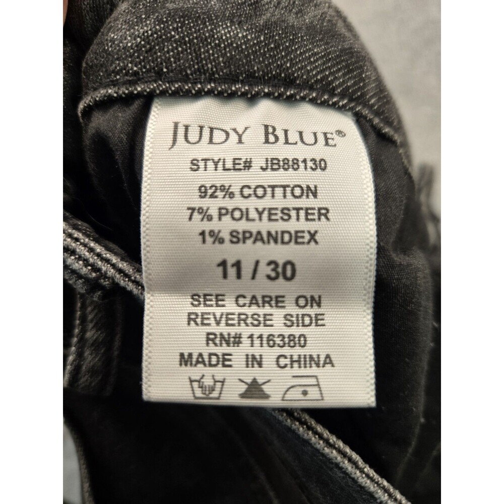 Judy Blue Boyfriend Fit Washed Black Jeans Size 11/30 Released Hem JB88130 NWT - Picture 10 of 10